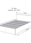 Кровать «Мори» КРМ 1200.1